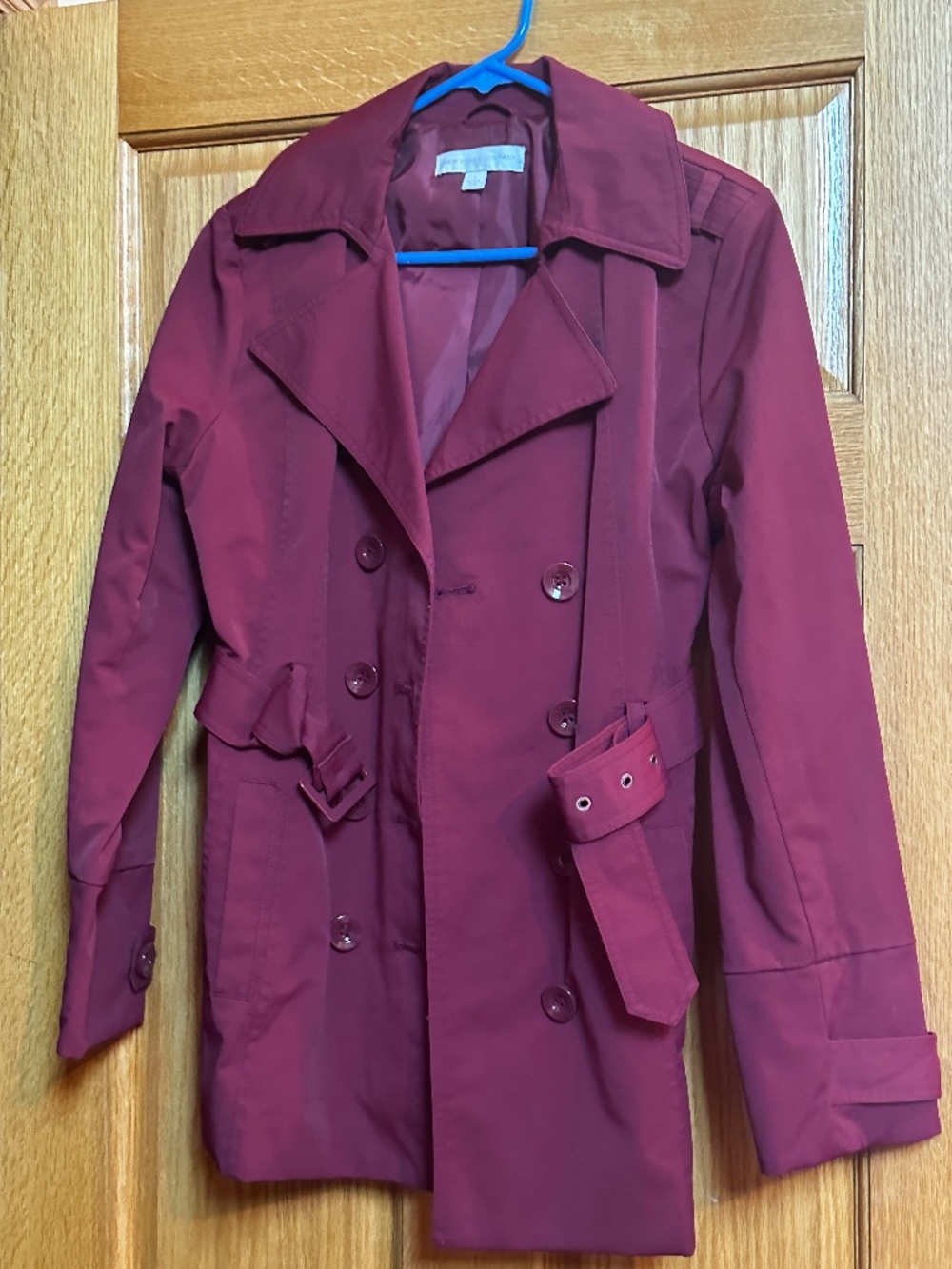 Burgundy Trench Coat